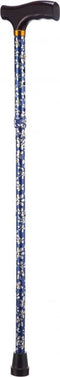 Opvouwbare wandelstok - gebloemd 74 - 84 cm