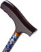 Opvouwbare wandelstok - gebloemd 74 - 84 cm