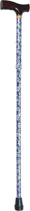 Opvouwbare wandelstok - gebloemd 74 - 84 cm