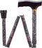 Opvouwbare wandelstok - paisley 74 - 84 cm