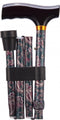 Opvouwbare wandelstok - paisley 74 - 84 cm