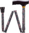 Opvouwbare wandelstok - paisley 74 - 84 cm