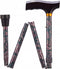 Opvouwbare wandelstok - paisley 84 - 94 cm