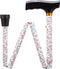 Opvouwbare wandelstok - Pink Flower 84 - 94 cm
