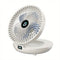 Opvouwbare Wandgemonteerde/Bureaublad Ventilator - Oplaadbaar via USB, Geschikt voor Kantoor, Thuis