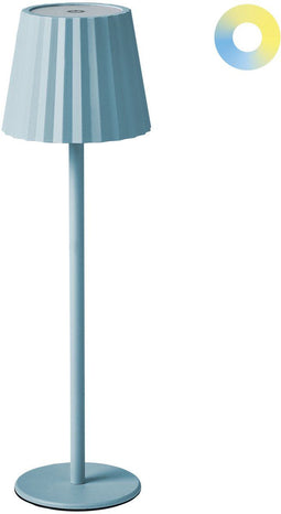 POMBEIRO - Tafellamp - Lichtblauw - Aluminium/IJzer