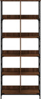 vidaXL - Boekenrek - 78,5x33x188,5 - cm - bewerkt - hout - bruin - eikenkleur