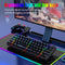 HXSJ V900 - Bedraad Mechanisch Gaming Toetsenbord - RGB - Blue Switch - 61 Keys - QWERTY - Zwart