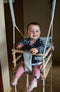 Houten 3 in 1 Meegroeischommel Schommel met Kussen - Licht Grijs - Baby Peuter Kleuter