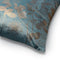 Dutch Decor ROSALIE - Sierkussen velvet 45x45 cm - bloemen en blaadjes - Sagebrush Green - groen - Inclusief binnenkussen