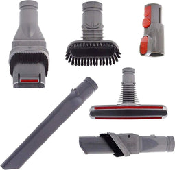 Opzetstuk Accessoires Set Geschikt Voor Dyson V15, V11, V10, V8, V7, V6 Steelstofzuiger - 6 Onderdelen - Stofzuiger Mondstuk – Zuigmond - Borstel - Stofzuigeraccessoires