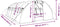 vidaXL - Tuinkas - met - stalen - frame - 24 - m² - 6x4x2 - m - groen