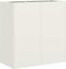 vidaXL - Plantenbak - 40x40x80 - cm - koudgewalst - staal - wit