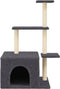 vidaXL - Kattenmeubel - met - sisal - krabpalen - 110 - cm - donkergrijs