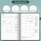 Systemyze Agenda (2026) - Planner - Inclusief Stickervellen - A5 - Blauwgrijs