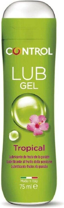 Glijmiddel op waterbasis Lub Tropical Control Passievrucht (75 ml)