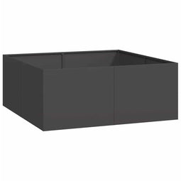vidaXL - Plantenbak - 100x100x40 - cm - staal - zwart