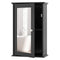 Coast Badkamerkast met Spiegel - Wandkast - 2-in-1 ontwerp - Zwart - 34 x 15 x 53 cm