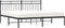 vidaXL - Bedframe - met - hoofdbord - metaal - zwart - 183x213 - cm