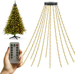 Giftmas LED Kerstboomverlichting Ring - 280 LED Lampjes - Warm Wit Licht