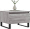 vidaXL - Salontafel - 50x46x35 - cm - bewerkt - hout - grijs - sonoma - eikenkleurig