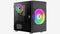 Aerocool Atomic v2 - Mini Tower Case - Mesh frontpaneel met ARGB ventilatoren - Zwart