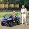 Coast Elektrische Kindertractor - Kiepbak 12V - 2 Zitplaatsen - Blauw - 119 x 68 x 65 cm