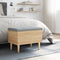 vidaXL - Opbergbankje - 62x42x46 - cm - bewerkt - hout - sonoma - eikenkleurig