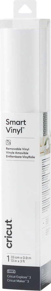 Cricut Smart Vinyl Verwijderbaar 33x91cm – Wit (1 vel)