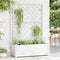 vidaXL - Plantenbak - met - latwerk - 100x43x142 - cm - PP - wit
