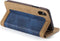 Caseme luxe wallet hoes - Geschikt voor iPhone XS Max - blauw