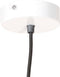 vidaXL Hanglamp industrieel rond 25 W E27 19 cm wit