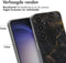 imoshion Hoesje Geschikt voor Samsung Galaxy S24 Hoesje Siliconen - imoshion Design hoesje - Meerkleurig / Black Marble