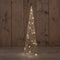 Anna Collection LED kegel kerstboom lamp - goud - metaal- H60