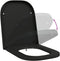 vidaXL - Snelle - Beugel - Toiletbril - met - Soft - Close - in - Duroplast - - - Zwart