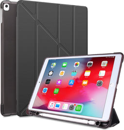 SBVR Multifunctionele Hoes - iPad 9e generatie (2021) - Smart Cover met Pencil Houder - Zwart