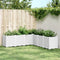 vidaXL - Plantenbak - 160x160x53 - cm - polypropeen - wit