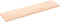 vidaXL - Wandschap - 160x40x(2-4) - cm - onbehandeld - massief - eikenhout