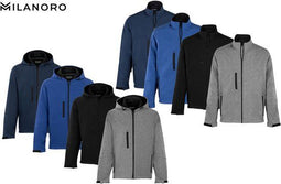 Milanoro - Softshell jas - Wind- en waterdicht - Navy - XL