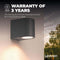 LEDVION - LED Wandlamp - GU10 - IP54 - Antraciet