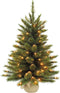 Triumph Tree Forest Frosted Kunstkerstboom in Jute met LED Verlichting - H60 x Ø46 cm - Groen