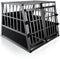 Aluminium Hondentransportbox XL - Veilig vervoer grote honden - Zwart/Zilver