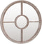 vidaXL - Tuinspiegel - rond - 60x4 - cm - ijzer - zandkleurig