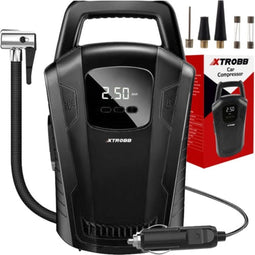 Xtrobb Autocompressor 12V - Efficiënt en Compact voor Veilige Banden