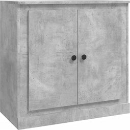 vidaXL - Dressoir - 70x35,5x67,5 - cm - bewerkt - hout - betongrijs
