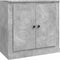 vidaXL - Dressoir - 70x35,5x67,5 - cm - bewerkt - hout - betongrijs