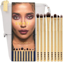 Swati Luxe Oog Make-up Kwastenset Goud 8 stuks