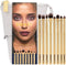 Swati Luxe Oog Make-up Kwastenset Goud 8 stuks