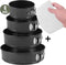 COOCK 4-delig Ronde Springvorm Set - Bakblik Rond - Antiaanbaklaag - Maten 16 tot 28cm (4 stuks)