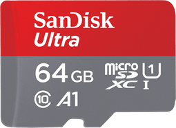 Sandisk Ultra - microSDXC - 64GB - UHS-I Class 10 A1